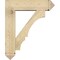 Ekena Millwork Balboa Arts and Crafts Rough Sawn Bracket w/ Offset Brace, Douglas Fir, 8"W x 30"D x 36"H BKT0806X30X36BOA03RDF - alternate 4